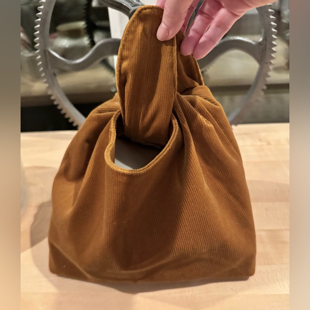 Merit Cognac Corduroy Satchel